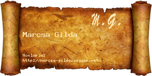 Marcsa Gilda névjegykártya